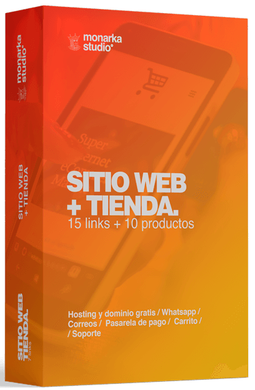 Sitio web con tienda